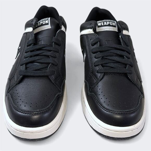 Converse Weapon Low Black Vintage White Sneakers Mens Size 9.5 A11572C - Picture 9 of 12